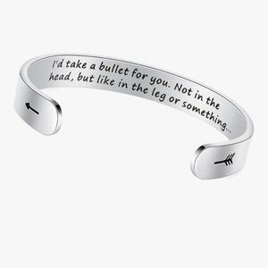 Silver Engraved Cuff Bracelet